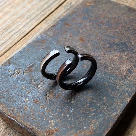 CLOPOA BLACK standard 2way earcuff&rings 2本セット【K0852】