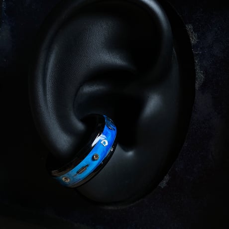 【K0646】 CLOPOA 2way multicolored earcuff&ring   (太いやつ) 11号