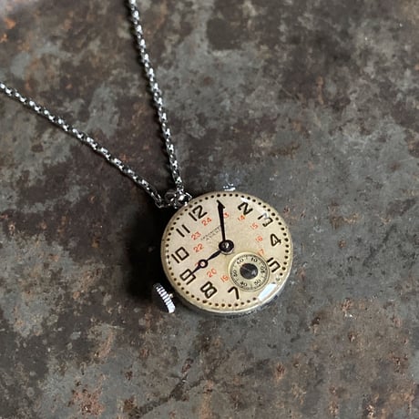 antique dial&movement necklace【K0706】