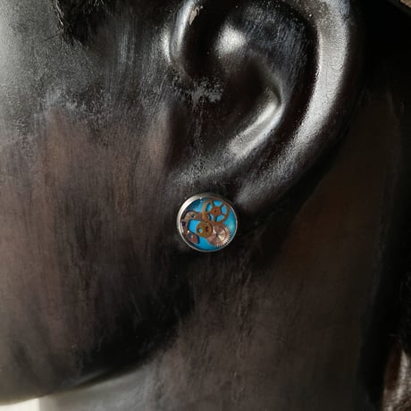 【K0671】CLOPOA standard pierced earrings skyblue