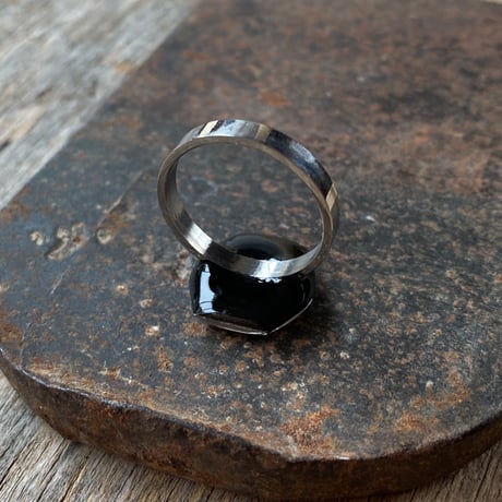antique tonneau dial ring  #15.5【K0971】