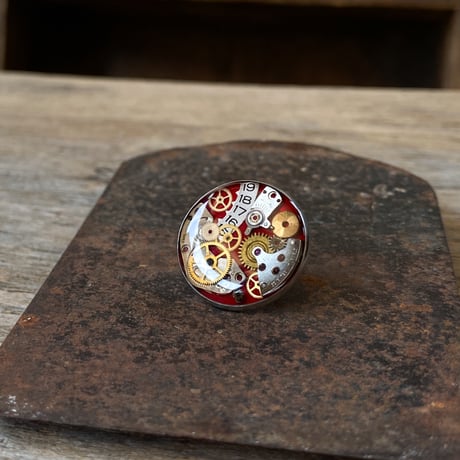 【new!!】 CLOPOA standard pin badge red【K1005】