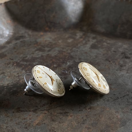 【K0618】 dial pierced earrings