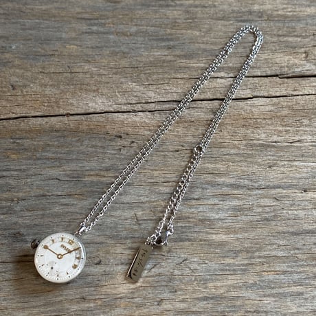 【K0699】 antique dial&movement necklace