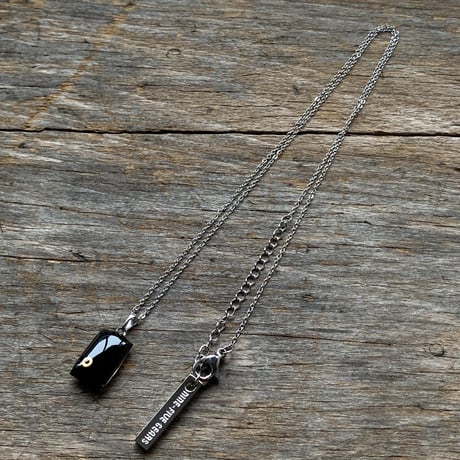 antique rectangle necklace "ELGIN" 【K0969】