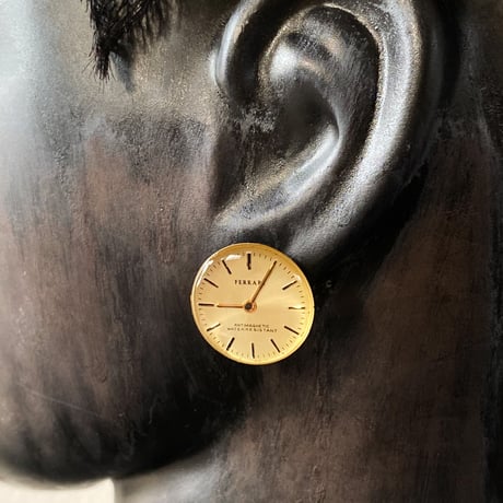 antique color dial pierced earrings【K0525】