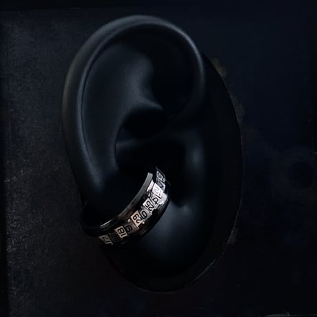 【new!!】CLOPOA BLACK 2way date earcuff&ring (太いやつ) 11号【K0954】