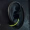 CLOPOA BLACK large 2way earcuff&rings light green #22【K0866】