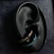 【K0688】CLOPOA BLACK standard 2way earcuff&rings 2本セット