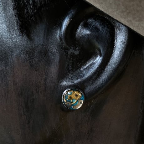 CLOPOA petit pierced earrings skyblue【K0549】