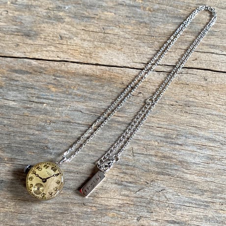 antique dial&movement necklace 【K0761】