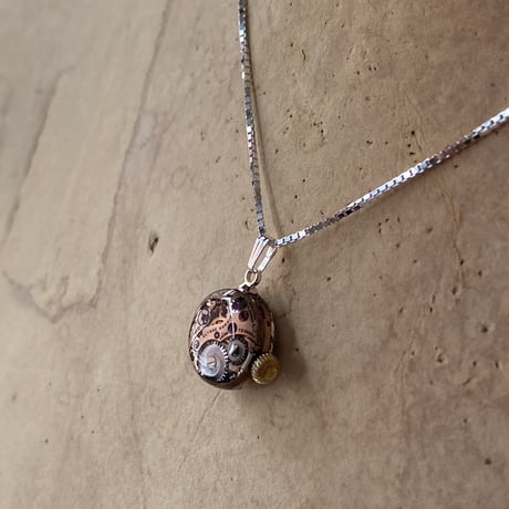 antique movement necklace "ulysse nardin" SV925【K0809】
