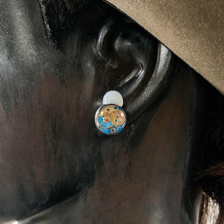 CLOPOA standard earrings skyblue【K0601】