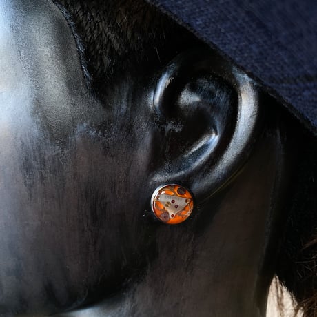 CLOPOA standard pierced earrings orange【K0722】