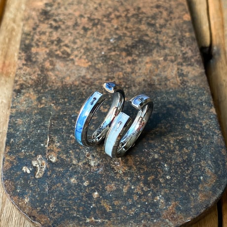 【企画展作品】CLOPOA standard 2way earcuff&rings “marine color”2本セット 【something special/S0031】