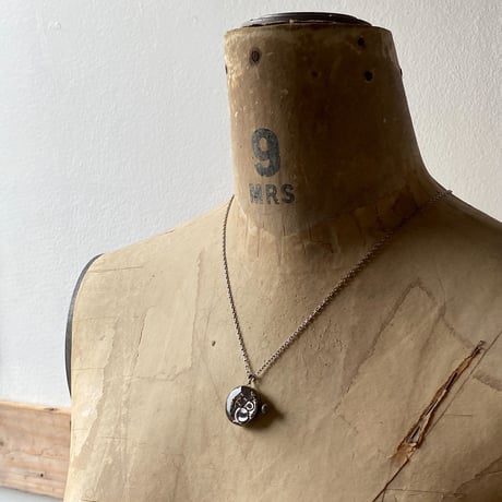 antique dial&movement reversible necklace "seikosha"【K0539】