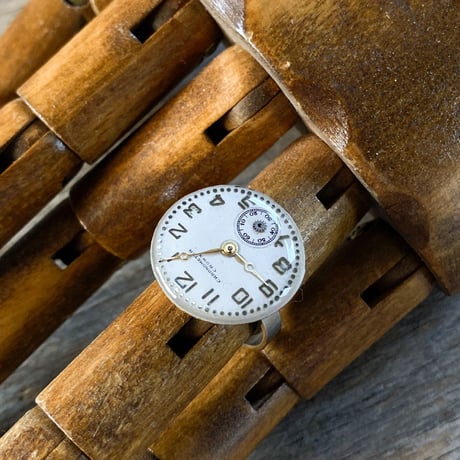 【K0613】 antique dial ring 14号(ボックス付)