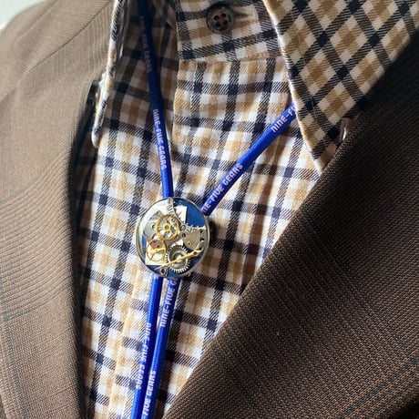 【K0703】 CLOPOA "NINE-FIVE GEARS" looptie necklace blue