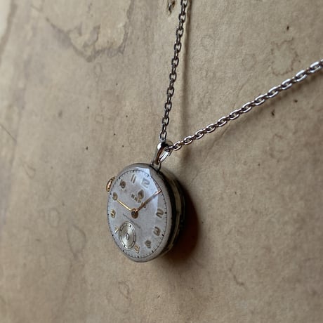 antique dial&movement necklace【K0716】