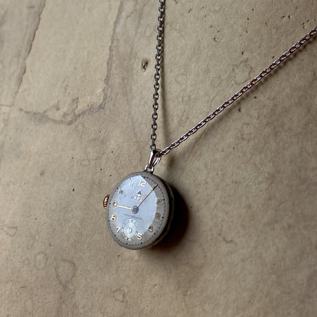 antique dial&movement necklace【K0716】
