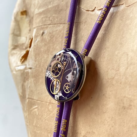 CLOPOA "NINE-FIVE GEARS" looptie necklace purple【K0911】