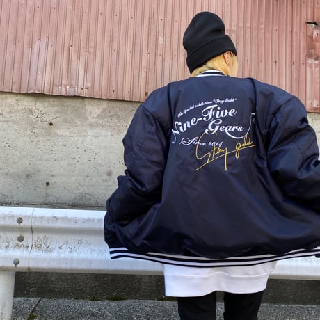 【先行販売】スタジアムジャケット「STAY GOLD」 ネイビー×ホワイト 2種【企画展「STAY GOLD」アパレル】