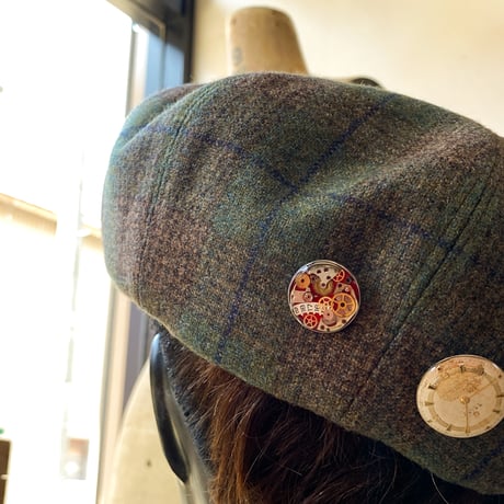【new!!】 CLOPOA standard pin badge red【K1005】