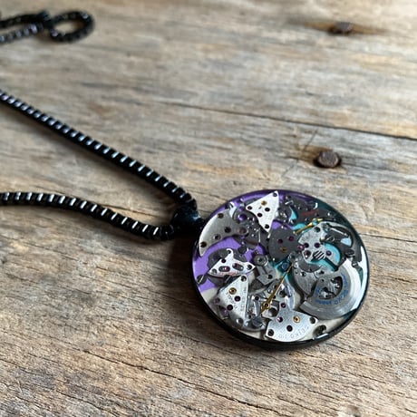 CLOPOA multicolored large long necklace【K0735】