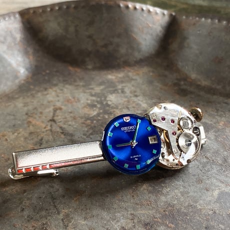 【K0696】 antique dial&movement tiepin