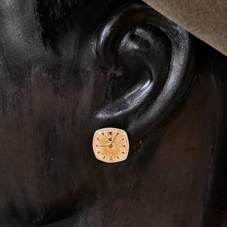 antique dial pierced earrings【K0555】