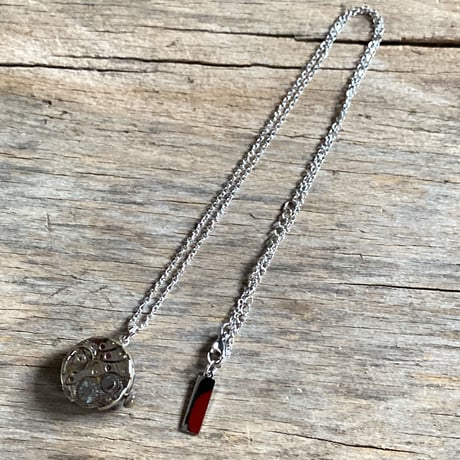 【K0662】 dial&movement necklace "DATE STAR"