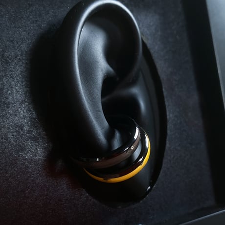 【K0672】CLOPOA BLACK standard 2way earcuff&rings 2本セット