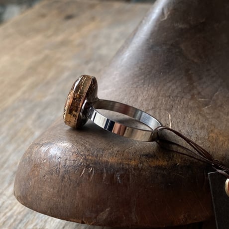 antique copper movement ring #22【K0939】