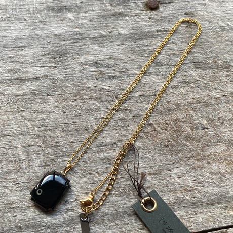 antique unique dial necklace K18GP【K892】