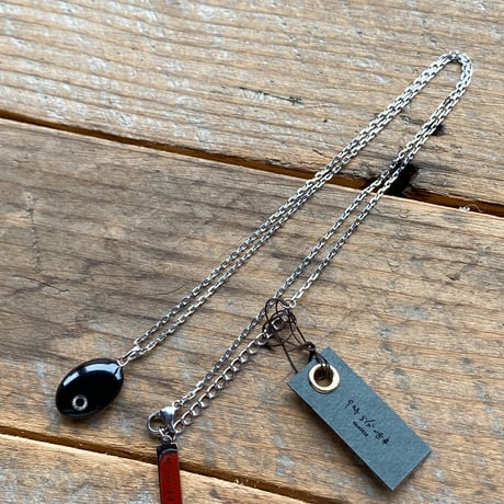 antique dial necklace "HAMILTON"【K0832】