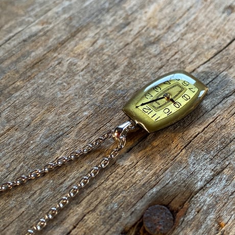 antique tonneau dial necklace 【K0731】