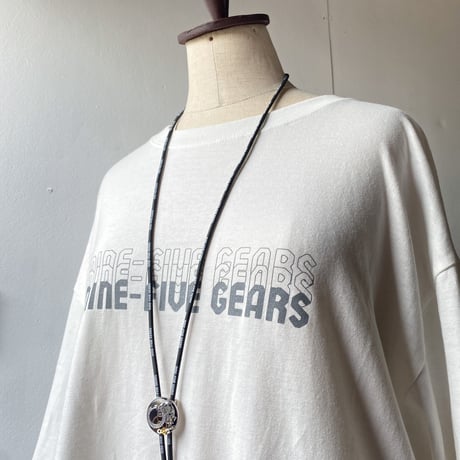 【K0640】 CLOPOA "NINE-FIVE GEARS" looptie necklace black