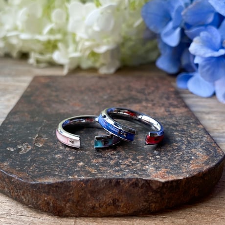 【new!!】CLOPOA season's multicolored 2way earcuff&rings 2本セット"June 12th"【K1025】