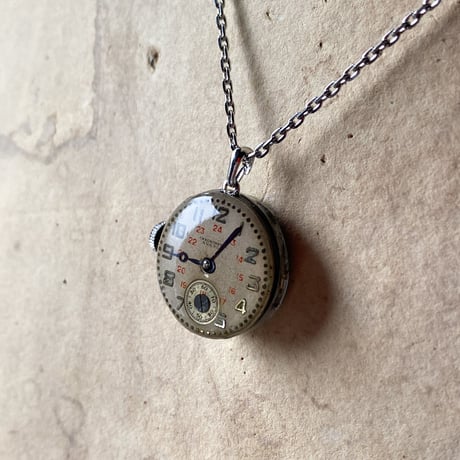 antique dial&movement necklace【K0706】