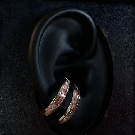 CLOPOA standard 2way earcuff&rings“coffee color”2本セット【K0771】