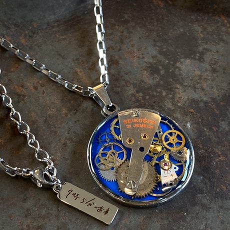 CLOPOA standard necklace blue【K0551】