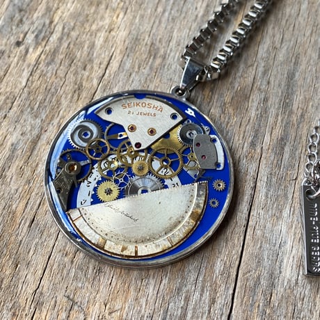 CLOPOA standard large necklace blue【K0905】