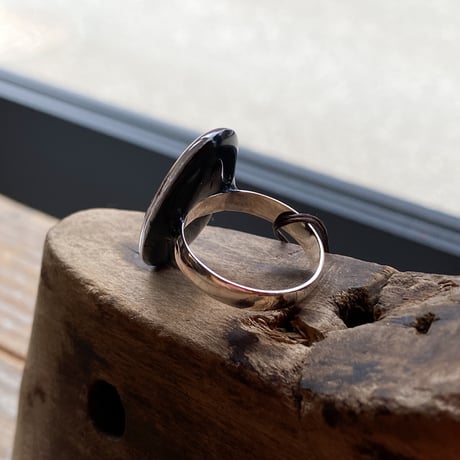 antique dial ring #13 SV925 "art déco 1920's~" #12 (ボックス付)【K0839】