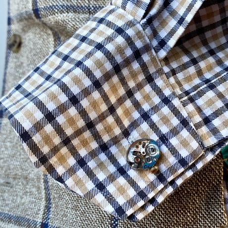 antique movement colors cufflinks(ボックス付)【K0738】