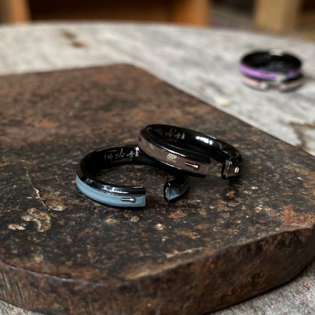 【new!!】CLOPOA BLACK standard 2way earcuff&rings 2本セット【K1014】