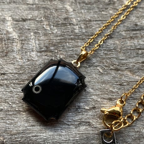 antique unique dial necklace K18GP【K892】