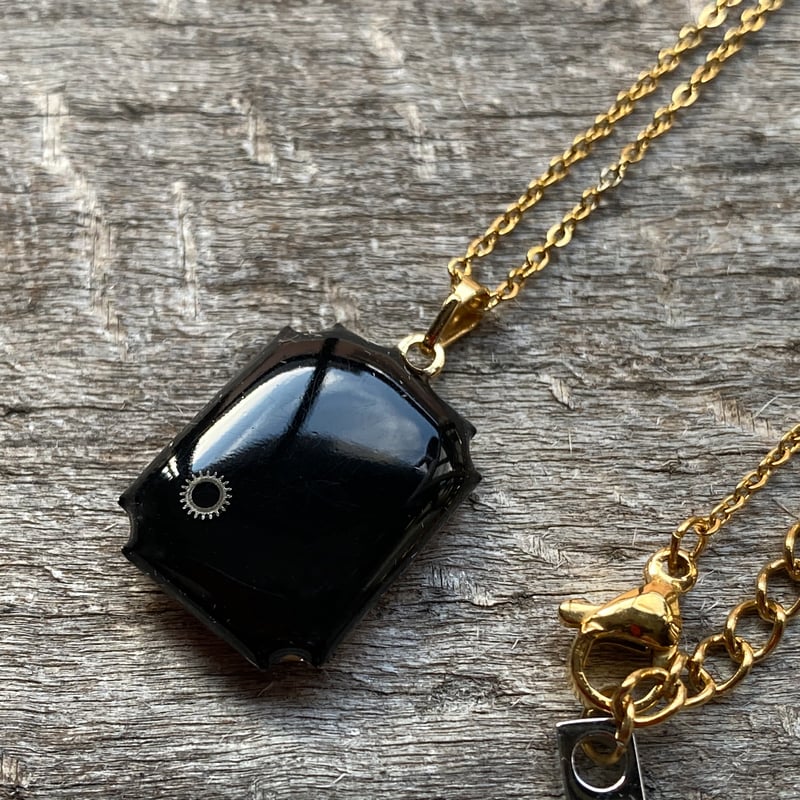 new!!】antique unique dial necklace K18GP【K892】