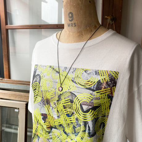 【サイズ限定特価】BLACK COLLECTION vol.2 Tシャツ ホワイト&CLOPOA BLACK petit necklace pink【Sサイズ限定】【K0855】