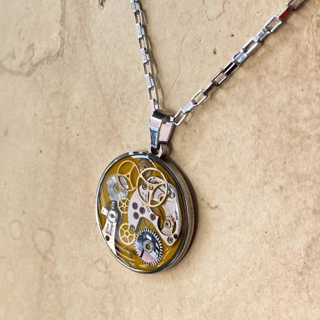 【new!!】CLOPOA standard necklace dark yellow【K0957】