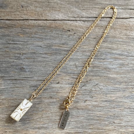 【K0697】 antique dial necklace K18GP
